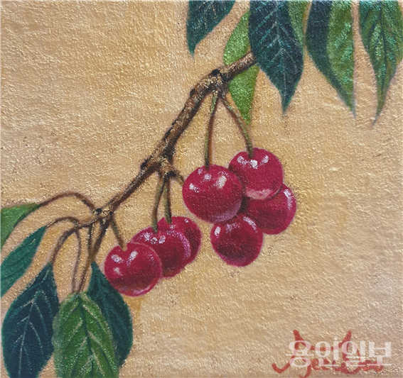 체리 22⨯15cm Mixed Media