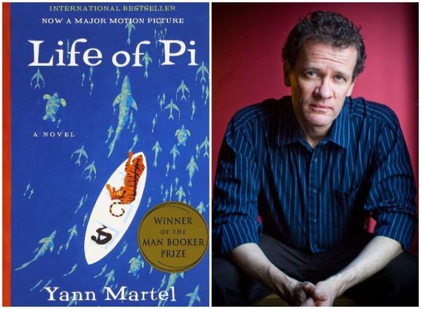                               작가 얀 마텔 Yann Martel 과 책 표지 Life of Pi ⓒ IndiaTVnews