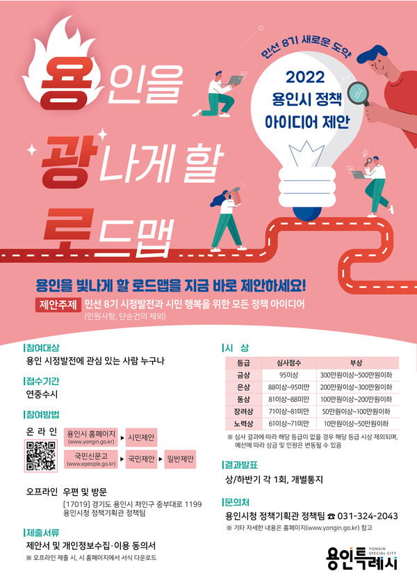 용인시 제안 캠페인 용광로 포스터. 