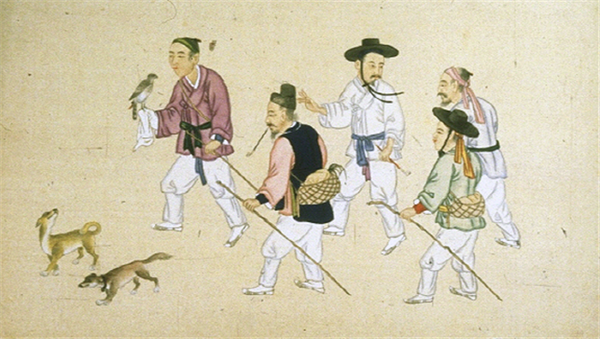 세계에 조선을 알린 기산(箕山) 김준근(金俊根)의 매사냥 풍속도 