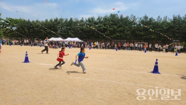 용인 상하초등학교 한마음운동회 모습. /사진=상하초