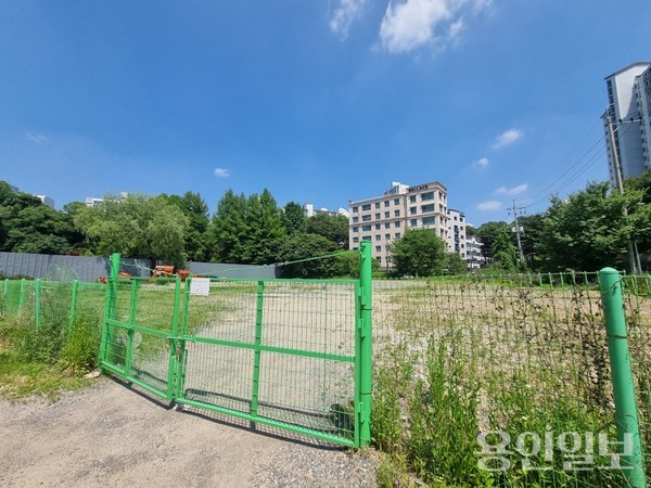 도시숲이 조성될 수지구 죽전동 1070번지(3000여㎡) 일원 유휴 부지 모습