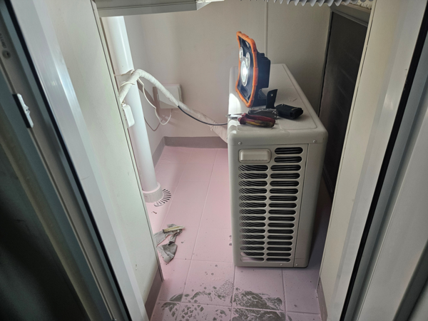 실외기 화재 소화기 진압