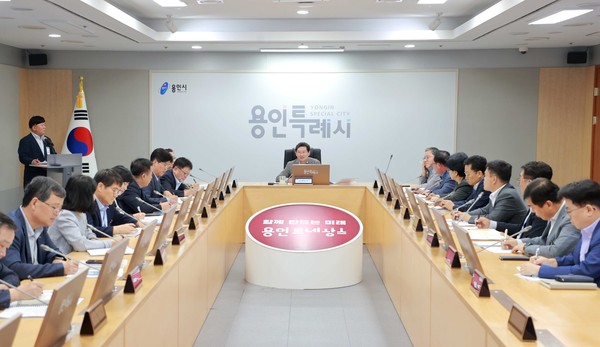 22일 시청 영상회의실에서 열린 2026년 주요 정책 추진을 위한 보고회